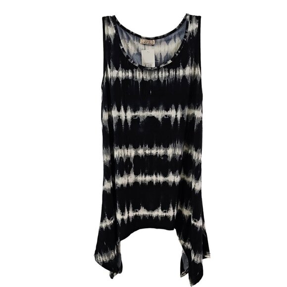 Lida Collection Tie Dye Women’s Size XL Sleeveless Flowy Pullover Fashion Top - Picture 1 of 11
